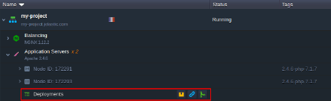 application server deployments
