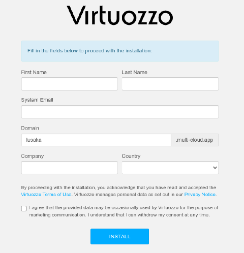 Vultr PaaS web installer