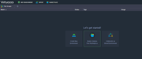 application management dashboard